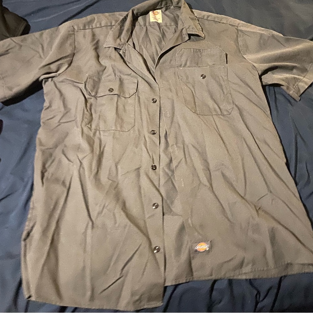 Dickies grey button up
